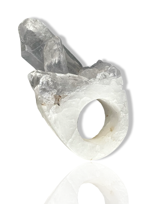 quartz | crystal ring | No.23 size 9.5