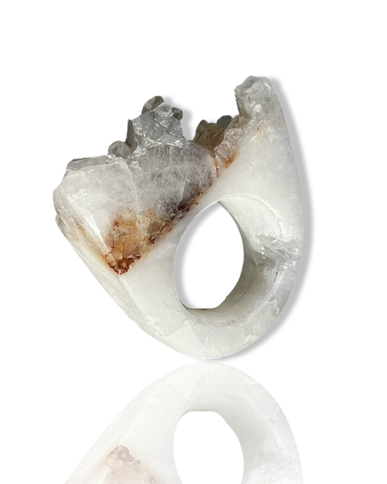 quartz | crystal ring | No.20 size 9