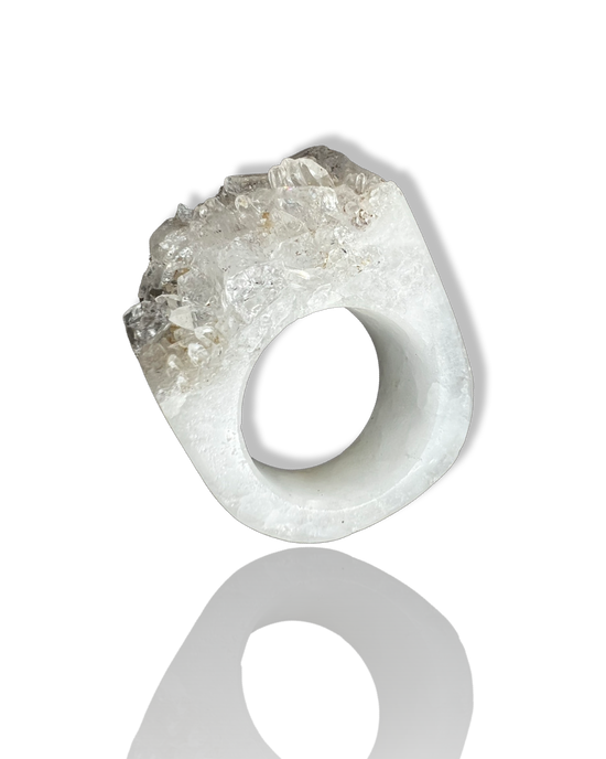 quartz | crystal ring | No.1 size 5.5