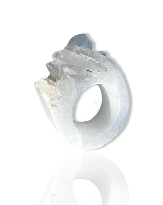 quartz | crystal ring | No.18 size 8.5