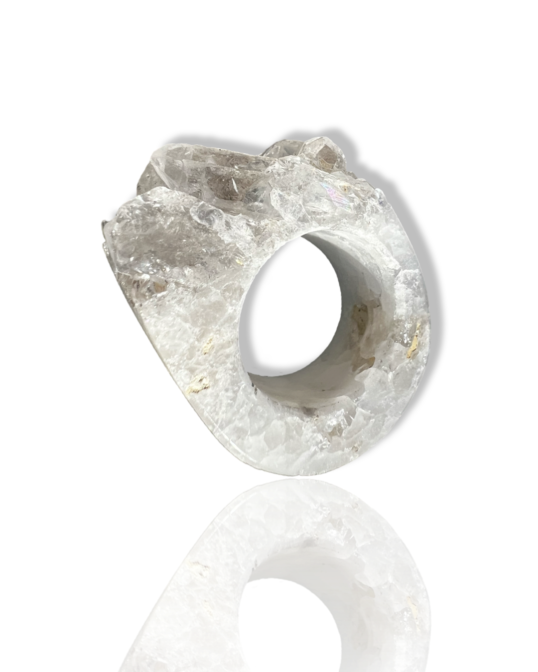 quartz | crystal ring | No.8 size 6